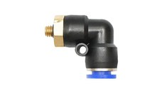 Mufa reductie rapida cotita din plastic pentru furtun fi 8mm si filet metalic M6, Cod: BK44017,BRECKNER GERMANY