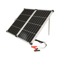Panou solar 120W fotovoltaic monocristalin tip valiza cu regulator de tensiune 12/24V 20Ah 2 USB-uri, Cod: BK87478, Brand: BRECKNER GERMANY - 1