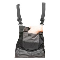 Pantaloni de lucru cu pieptar, salopeta din poliester cu bumbac, gri cu negru, L, Cod: BK77236, Brand: BRECKNER GERMANY - 5