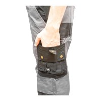 Pantaloni de lucru cu pieptar, salopeta din poliester cu bumbac, gri cu negru, L, Cod: BK77236, Brand: BRECKNER GERMANY - 7
