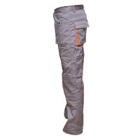 Pantaloni de lucru poliester cu bumbac 235g/m2, gri cu portocaliu marimea 48, Cod: BK77146, Brand: BRECKNER GERMANY - 3