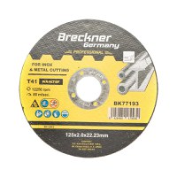 Panza disc flex pentru taiat si polizat inox T41 125x2.0x22mm , Cod: BK77193, Brand: BRECKNER GERMANY - 1