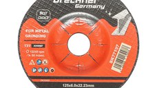 Panza disc, flex, pentru taiat si polizat metal, T27, 125x6.0x22mm, Cod: BK77197 Echivalență: DISGX16, Breckner Germany