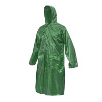 Pelerina cu gluga impermeabila XL din poliester cu membrana PVC fante de aerisire, 2 buzunare si fermoar verde, Cod: BK77403, Breckner Germany - 2