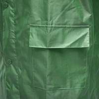 Pelerina cu gluga impermeabila XL din poliester cu membrana PVC fante de aerisire, 2 buzunare si fermoar verde, Cod: BK77403, Breckner Germany - 5