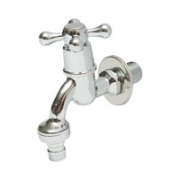 Robinet apa de serviciu, montaj perete, otel inoxidabil, crom lucios , Cod: DISSY47 - 1