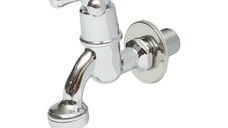 Robinet apa de serviciu, montaj perete, otel inoxidabil, crom lucios , Cod: DISSY47