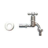 Robinet apa de serviciu, montaj perete, otel inoxidabil, crom lucios , Cod: DISSY47 - 2