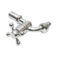 Robinet apa de serviciu, montaj perete, otel inoxidabil, crom lucios , Cod: DISSY47 - 4