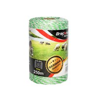 Rola fir verde-alb fi 3mm 3x0.2mm inox, 1x0.25 cupru 0.45 Ohm/m, 250m gard electric, Cod: BK87532, Brand: BRECKNER GERMANY - 2