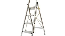 Scara aluminiu pliabila, 4 trepte antiderapante, sarcina maxima 150 Kg, inaltime 143cm , Cod: DISPN84, Marca: CROWNMAN