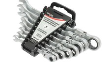 Set 8 chei combinate, cu clichet, articulate, CrV, 8-22mm, Cod: BK78285 Echivalență: DISLN83, Breckner Germany