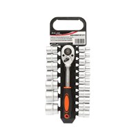Set chei tubulare, 18 piese, cu clichet, 1/2, Cod: BK92500 Echivalență: DISFP06, Breckner Germany - 1