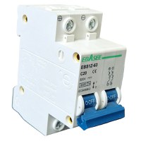 Siguranta automata tip intreruptor 2P, 20A, 500V, EBS1Z-63, Ebasee - 2