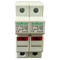Soclu sigurante fuzibile, 2P, 16A, DC1000V, cu indicator LED, Ebasee - 4