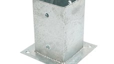 Suport stalp aplicat, fixare in suruburi 91x91x150, otel zincat, galvanizat, Cod: DISLX54