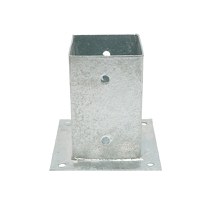 Suport stalp aplicat, fixare in suruburi 91x91x150, otel zincat, galvanizat, Cod: DISLX54 - 2