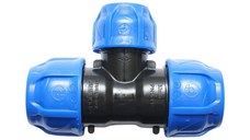 Teu reductie compresiune, D32x25x32mm, PN16, pentru sisteme de irigatii, Cod: DISLV93, Poelsan