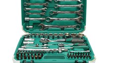 Trusa chei tubulare 4-32mm si chei fixe combinate 8-22mm, biti, hex, torx, antrenor cu clichet 82 piese , Cod: BK80655, Brand: BRECKNER GERMANY