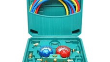 Trusa verificare si incarcare instalatii aer conditionat auto, freon R22, R32, R134a, R410a, Cod: DISMW35, Brand: AUTOSPEED