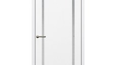 Usa interior, C090G, lemn & mdf, 60x200cm, alb mat, reversibila, Doors