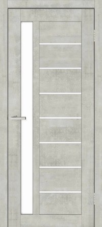 Usa interior, Echo Step DECO 09 G Light Cement, lemn & mdf, 80x200cm, light grey, reversibila, KDoors - 1