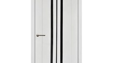 Usa interior, KD 12, lemn & mdf, 80x200cm, alb mat, reversibila, KDoors