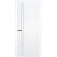 Usa interior, KD 13, lemn & mdf, 80x200cm, alb mat, reversibila, KDoors - 1