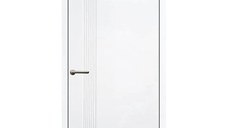 Usa interior, KD 13, lemn & mdf, 80x200cm, alb mat, reversibila, KDoors