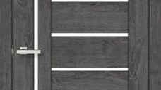 Usa interior, LEGO 07 Dark Oak G, lemn & mdf, 70x200cm, fag cenusiu, reversibila, KDoors