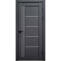 Usa interior, R01G, lemn & mdf, 60x200cm, antracit mat, reversibila, Doors - 1