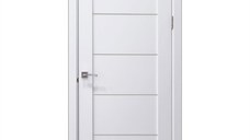 Usa interior, R02G, lemn & mdf, 60x200cm, alb mat, reversibila, Doors