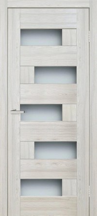 Usa interior, RINO 16 G Shalet Oak, lemn & mdf, 60x200cm, light grey, reversibila, KDoors - 1
