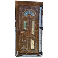 Usa, PVC & termopan, 100x200cm, maro, stejar auriu, dreapta, Kirchberger, 7cm, 6 camere, panel decorativ - 1