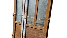 Usa, PVC & termopan, 140x200cm, maro, stejar auriu, dreapta, Kirchberger, 7cm, 6 camere, cu sticla mata si panel