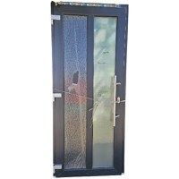 Usa, PVC & termopan, 90x210cm, antracit, stanga, Klass, 7cm, 6 camere - 1