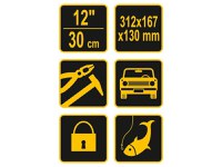 VOREL Cutie de scule din plastic 12&quot;/310 mm - 6