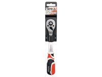 YATO arbore de acționare cu clichet 3/8&quot; 200 mm 72T arbore curbat, mâner moale CrV - 2