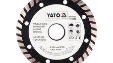 YATO Disc de tăiere diamantat 115 x 2,4 x 8,0 x 22,2 mm turbo