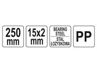 YATO Fișier drujbă 250 x 15 x 2 mm - 3