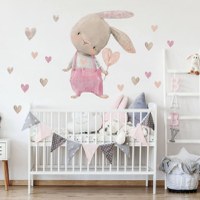 Autocolante pentru perete - Iepuras cu inimioara, Diverse marimi - 1