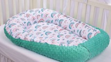 Babynest bumbac Paturica Fermecata, Curcubeu