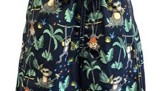 Bermude Baieti cu Protectie UV, Protectie Solara UPF50+, Navy Jungle, Marimea 4