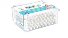 Betisoare de urechi cu protectie pentru bebelusi si copii 60 buc BabyJem