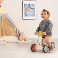 Bicicleta cu 3 roti pentru copii MamaToyz Tribike, din lemn natural, fara pedale - 1