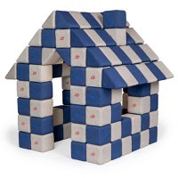 Blocuri JOY Magnetice de construit, JollyHeap, 150 cuburi, Gri-Albastru - 1
