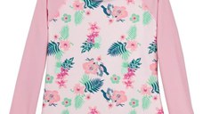 Bluza Copii Maneca Lunga, Anti-Iritatii, Protectie Soare UPF50+, Floral Pink, Marimea 6