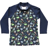 Bluza Copii Maneca Lunga, Anti-Iritatii, Protectie Soare UPF50+, Jungle Mix, Marimea 8 - 1