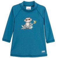 Bluza Copii Maneca Lunga, Anti-Iritatii, Protectie Soare UPF50+, Petrol Jungle, Marimea 0 - 1