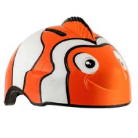 Casca bicicleta copii, dimensiune reglabila 49-55 cm, 2-7 ani, Clown Fish Portocaliu - 1